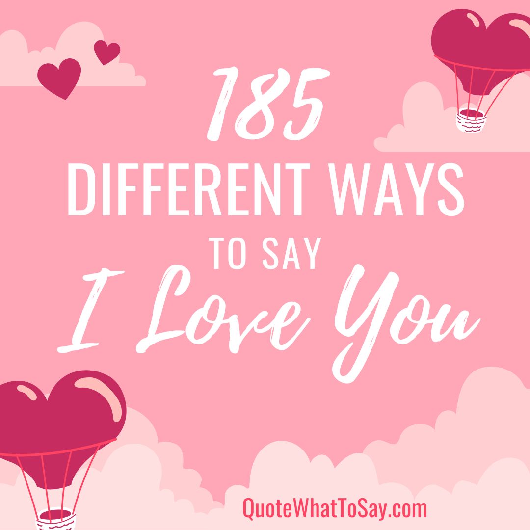 185 Other Different Ways to Creatively Say \, image size:1080x1080